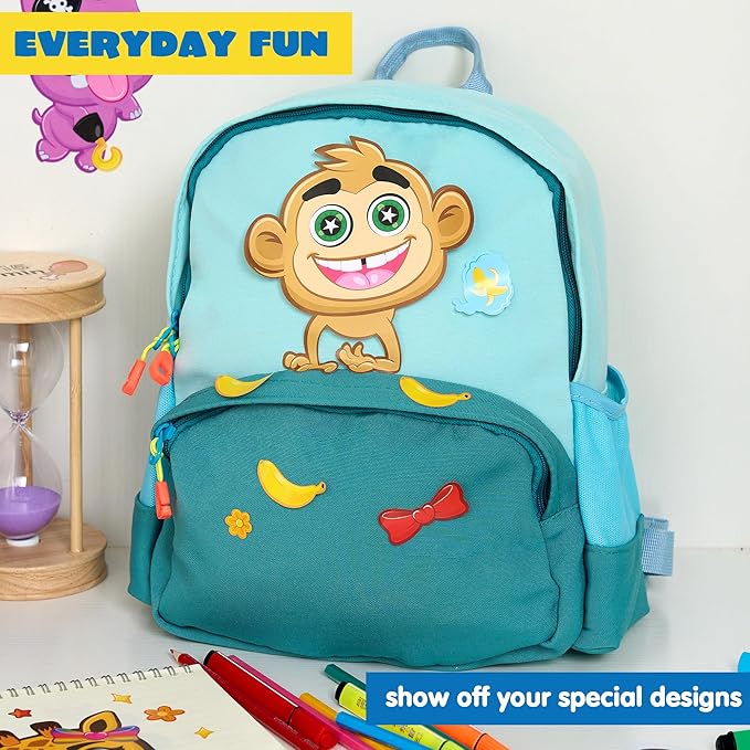 JOYIN 24PCS 9"x6" Make a face Stickers for Kids, Make Your Own Safari Animal Stickers, Jungle Party Favors Kids Crafts, Goodie Bags Stuffers, Classroom Rewards