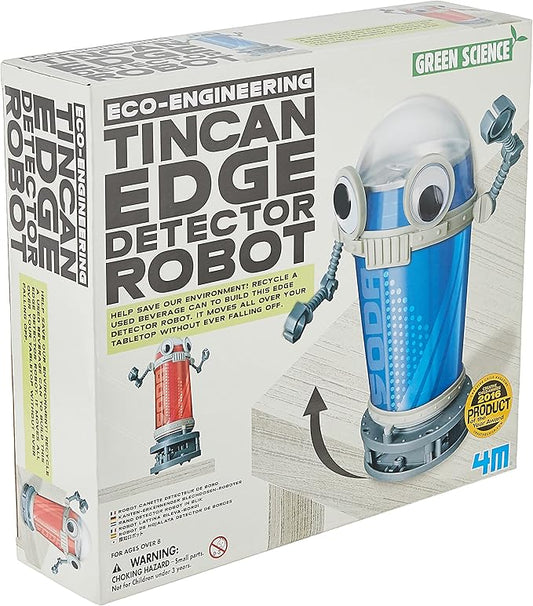 4M Tin Can Edge Detector Robot - DIY Science Construction Stem Toy For Kids & Teens