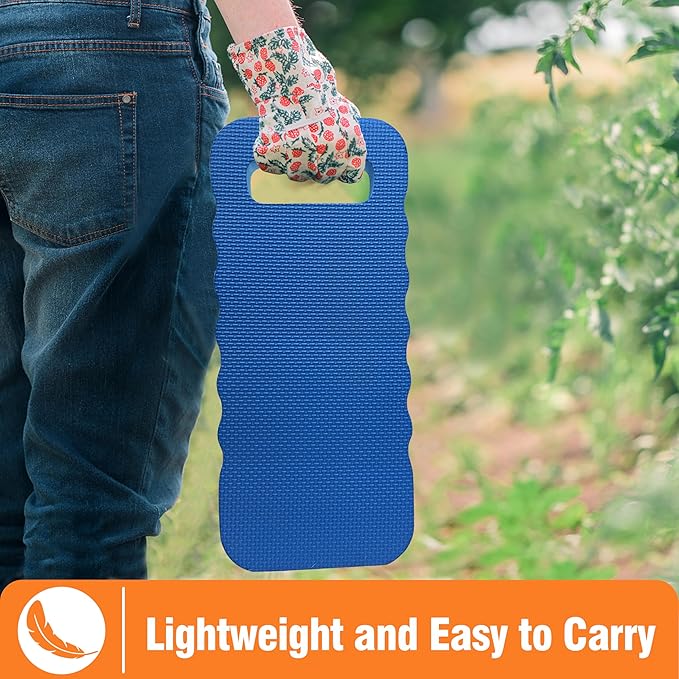 Gardzen 3-Pack Garden Kneeling Pad - For Gardening, Baby Bath, Yoga, Pilates, Exercise, Blue