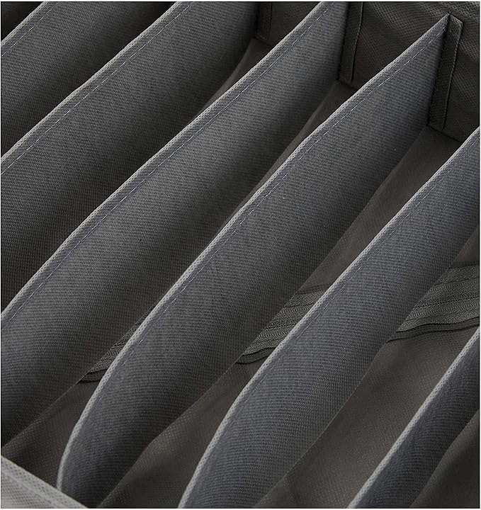 Amazon Basics Dresser Drawer Storage Organizer for Undergarments, Set of 4 - Gray