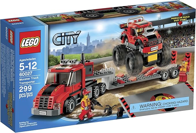 LEGO City 60027 Monster Truck Transporter Toy Building Set