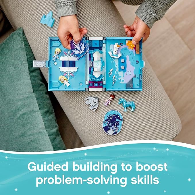 LEGO Disney Frozen 2 Elsa and The Nokk Storybook Adventures Building Toy 43189 Movie-Inspired Frozen Toy Set, Gift Idea for Kids Boys Girls Age 5+, Portable Travel Toy with Micro Dolls and Olaf Figure