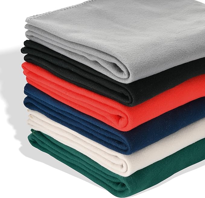 Special SG Glory Fleece Throw Blankets Solid Lightweight Warm Soft Cozy Pet-Friendly for Home Bed Sofa Couch Dorm Office Wedding Gifts Travel Airplane for Seasons (Assorted#1 Pack of 6-50x60 Inches)