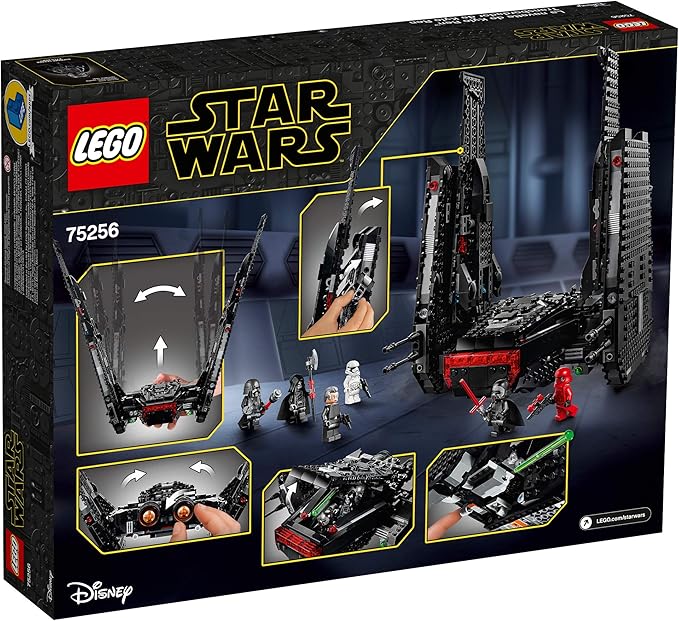 LEGO Star Wars: The Rise of Skywalker Kylo Ren’s Shuttle 75256 Star Wars Shuttle Action Figure Building Kit (1,005 Pieces)