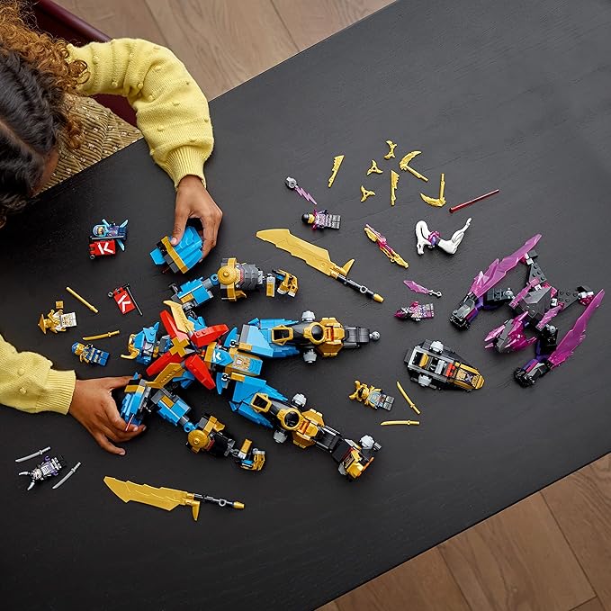 LEGO NINJAGO Nya's Samurai X MECH Action Figure, 71775 Robot Ninja Toy with Golden Jay Plus 7 Minifigures