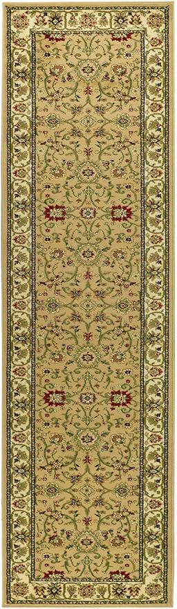 SAFAVIEH Lyndhurst Collection Runner Rug - 2'3" x 22', Beige & Ivory, Traditional Oriental Design, Non-Shedding & Easy Care, Ideal for High Traffic Areas in Living Room, Bedroom (LNH212D)