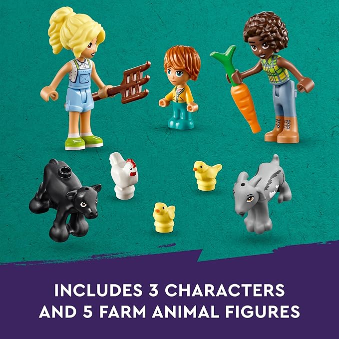LEGO Friends The Sanctuary of The Farm Animals, Building Toy with Tractor, Mill, 3 Mini Dolls and 5 Animals, Toys for Girls and Children from 6 Years and Older, Gift Ideas 42617