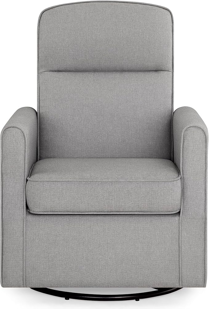 Delta Children Blair Slim Nursery Glider Swivel Rocker Chair, French Gray