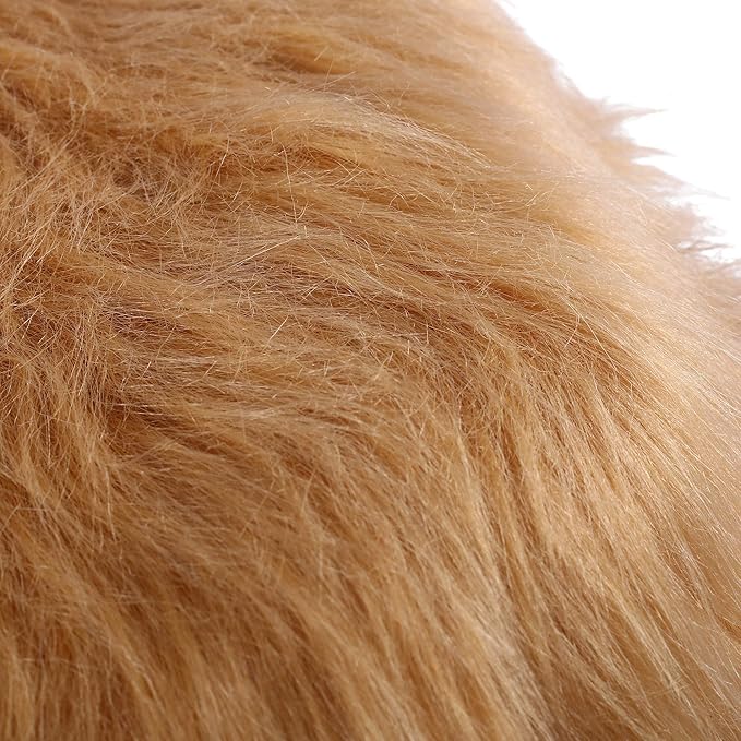 GIA Kids Ottoman with Storage, Foot Stand and Wooden Legs, MacGregor Highland Cow, Brown