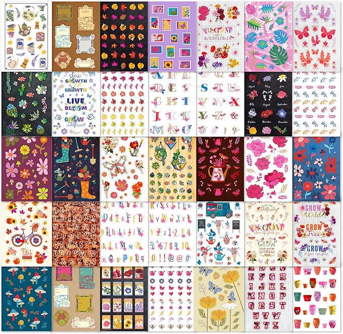 Fashion Angels 1,000+ Bloom Sticker Book, Includes Fun & Colorful Craft Flower Stickers, Ideal for Accessorizing Kids & Adults Notebooks, Scrapbooks & More
