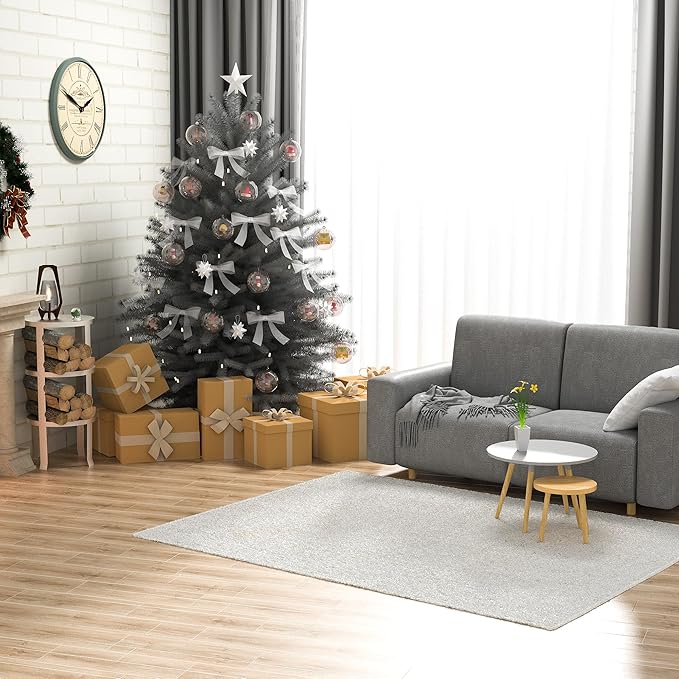 Clear Christmas Ornaments,Pack of 12 Individual 120mm Clear Plastic Ornaments for Crafts by S SEEKINGTAG