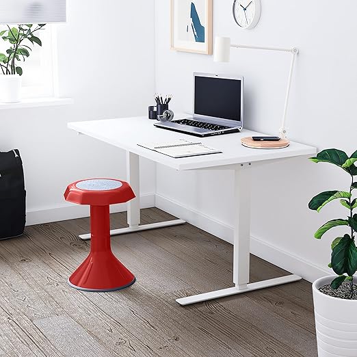 ECR4Kids ACE Active Core Engagement Wobble Stool, 18-Inch Seat Height, Flexible Seating, Red