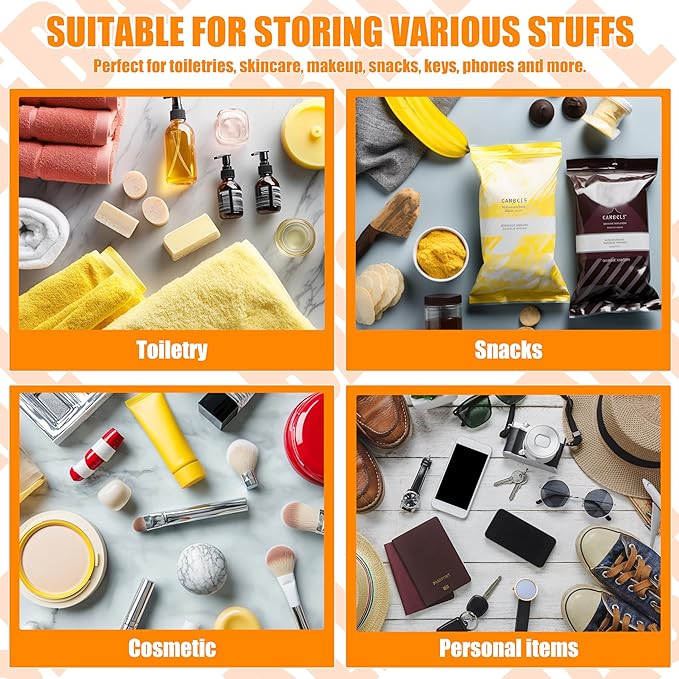 BuyCard 2 Pcs Baseball Gifts Cosmetic Makeup Bag with Chenille Letter Patch, Clear Pouch PVC Organizer Purse, Waterproof Travel Bag, Portable Toiletry Storage Bag for Her Girls Friends Women