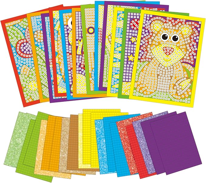 Galt Toys, Mega Mosaics, Kids' Craft Kits, Muliti Foam Pictures, Ages 5 Years Plus