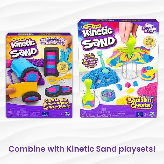 Kinetic Sand, 6lbs Mega Mixin’ Bag with Red, Yellow & Blue Play Sand, Sensory Toys for Kids Ages 3 and Up (Amazon Exclusive)