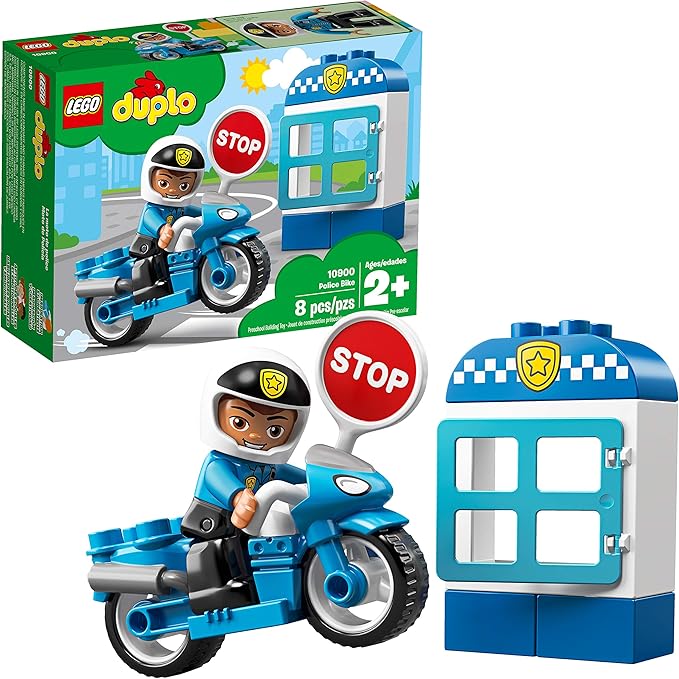 LEGO DUPLO Town Police Bike 10900 Building Blocks (8 Pieces)