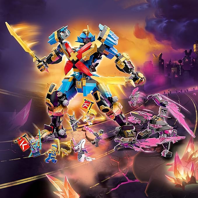 LEGO NINJAGO Nya's Samurai X MECH Action Figure, 71775 Robot Ninja Toy with Golden Jay Plus 7 Minifigures