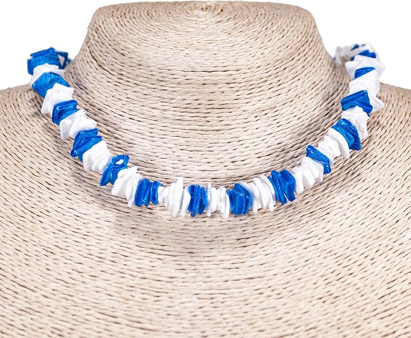 BlueRica Puka Shell Chips Necklace & Anklet Set (Multi)