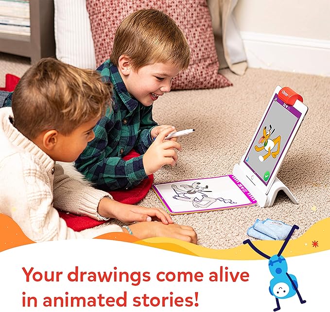Osmo - Super Studio Disney Mickey Mouse & Friends - Ages 5-11 - Learn to Draw - For iPad or Fire Tablet Educational Learning Games - STEM Toy Gifts, Boy & Girl-Ages 5 6 7 8 9 10 11(Osmo Base Required)