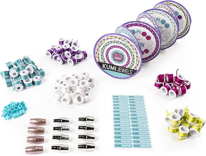 Cool Maker - KumiJewels Fashion Pack, Makes Up to 12 Bracelets with The KumiKreator, for Ages 8 and Up