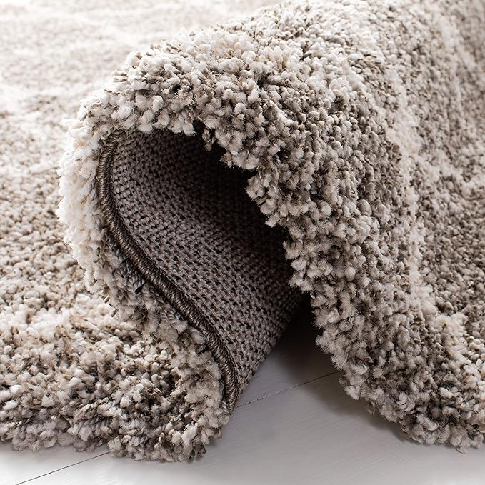 SAFAVIEH Hudson Shag Collection Runner Rug - 2'3" x 14', Grey & Ivory, Moroccan Trellis Design, Non-Shedding & Easy Care, 2-inch Thick Ideal for High Traffic Areas in Living Room, Bedroom (SGH282B)