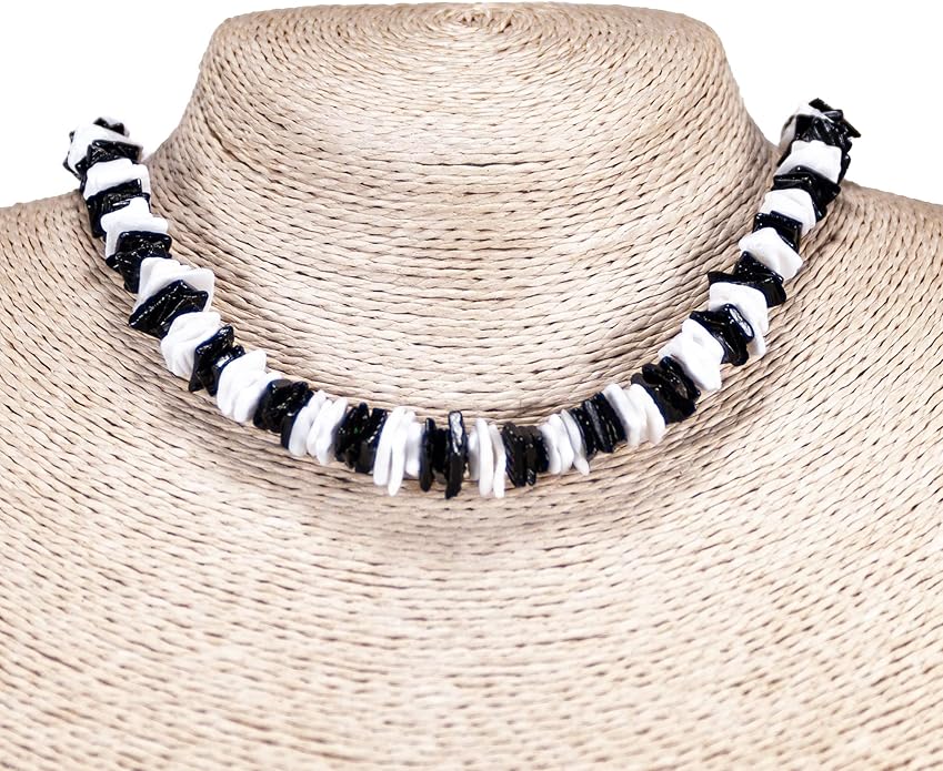 BlueRica Puka Shell Chips Necklace & Anklet Set (Multi)