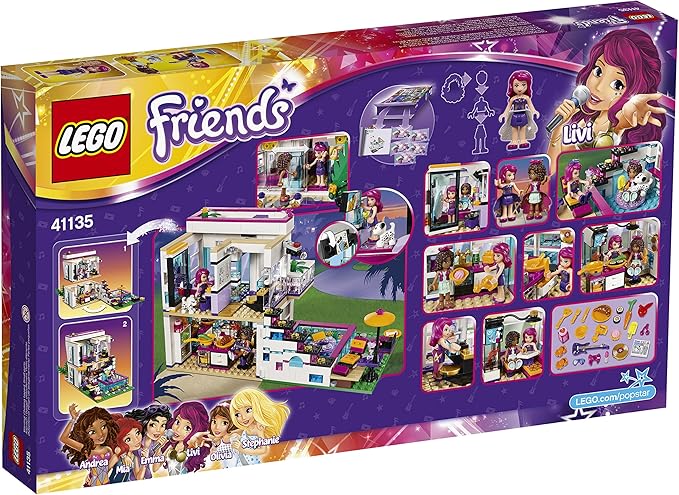 LEGO Friends Livi's Pop Star House Building Kit (597 Piece)