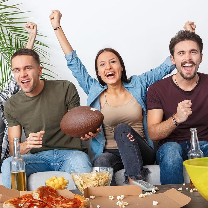 30pcs Sport Theme Charm Bracelets Adjustable Inspirational Beads Ball Party Favors for Teens Boys Girls Adult Decoration Wristbands Student Present