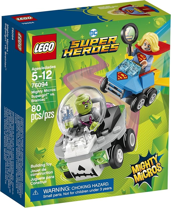 LEGO DC Super Heroes Mighty Micros: Supergirl vs. Brainiac 76094 Building Kit (80 Piece)