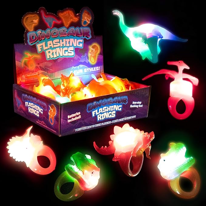 LED Light Up Rings, Glow in the Dark Rings, Bumpy Toy Decorations, Party Favors, Glow Party Favor, Toys for Kids Prizes, Led Ring, Glow Ring, Led Party Favors, Toy Rings, Halloween Light Up Rings Bulk