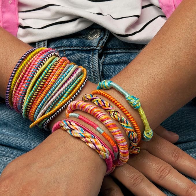 Loopdedoo DIY Kids Bracelet Maker Kit - Make Bracelets in Minutes for Birthdays, Friendship Day, Christmas Gifts - Award Winning Craft Kit for Ages 8 & Up