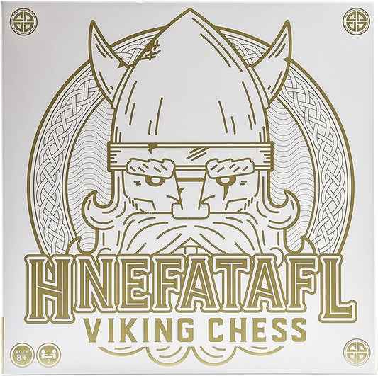 Hnefatafl, Two Player Strategy Game with Wooden Game Board, for Kids and Adults