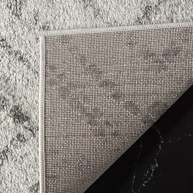 SAFAVIEH Adirondack Collection Runner Rug - 2'6" x 12', Light Grey & Grey, Modern Diamond Distressed Design, Non-Shedding & Easy Care, Ideal for High Traffic Areas in Living Room, Bedroom (ADR131C)