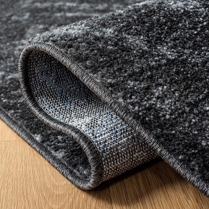 SAFAVIEH Adirondack Collection Accent Rug - 3' x 5', Dark Grey & Grey, Modern Distressed Design, Non-Shedding & Easy Care, Ideal for High Traffic Areas in Entryway, Living Room, Bedroom (ADR131F)