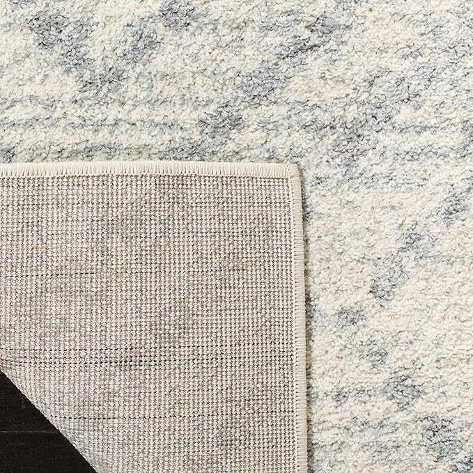 SAFAVIEH Adirondack Collection Accent Rug - 2'6" x 4', Ivory & Light Blue, Modern Distressed Design, Non-Shedding & Easy Care, Ideal for High Traffic Areas in Entryway, Living Room, Bedroom (ADR131T)