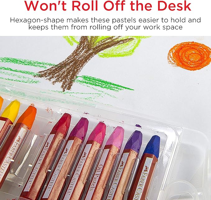 Faber-Castell - Oil Pastels School Pack - Premium Art Supplies For Kids (24 Each of 12 Colors) (288 Count)