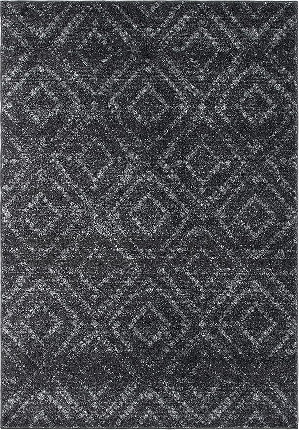 SAFAVIEH Adirondack Collection Accent Rug - 3' x 5', Dark Grey & Grey, Modern Distressed Design, Non-Shedding & Easy Care, Ideal for High Traffic Areas in Entryway, Living Room, Bedroom (ADR131F)