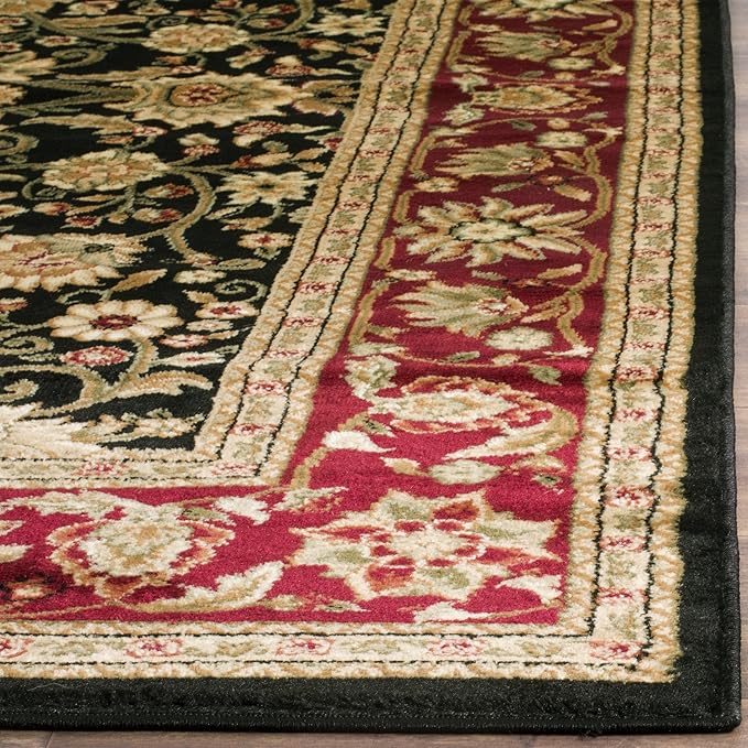 SAFAVIEH Lyndhurst Collection Runner Rug - 2'3" x 14', Black & Red, Traditional Oriental Design, Non-Shedding & Easy Care, Ideal for High Traffic Areas in Living Room, Bedroom (LNH212G)