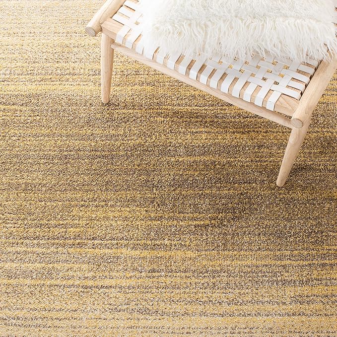 SAFAVIEH Adirondack Collection Area Rug - 6' x 9', Gold & Ivory, Modern Ombre Design, Non-Shedding & Easy Care, Ideal for High Traffic Areas in Living Room, Bedroom (ADR142D)