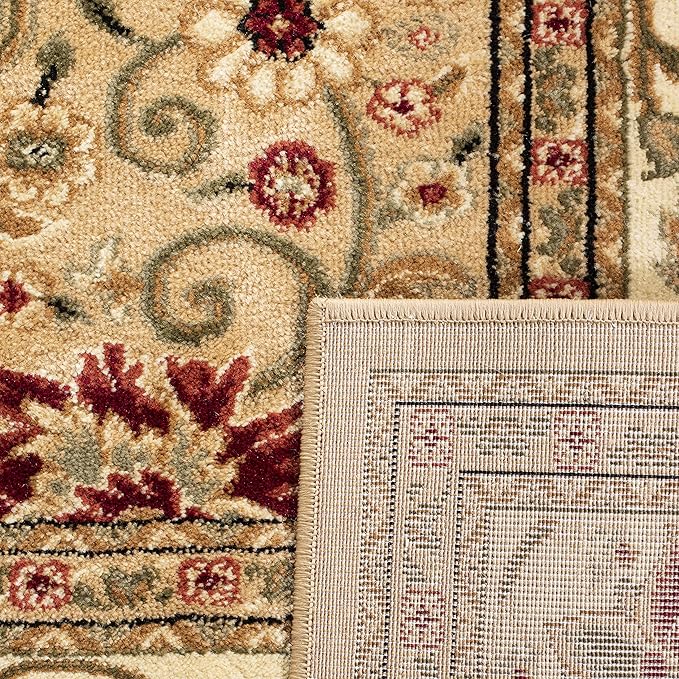 SAFAVIEH Lyndhurst Collection Runner Rug - 2'3" x 22', Beige & Ivory, Traditional Oriental Design, Non-Shedding & Easy Care, Ideal for High Traffic Areas in Living Room, Bedroom (LNH212D)