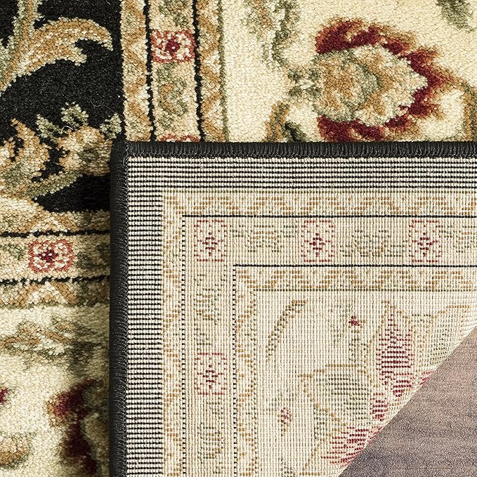 SAFAVIEH Lyndhurst Collection Runner Rug - 2'3" x 10', Black & Ivory, Traditional Oriental Design, Non-Shedding & Easy Care, Ideal for High Traffic Areas in Living Room, Bedroom (LNH212A)